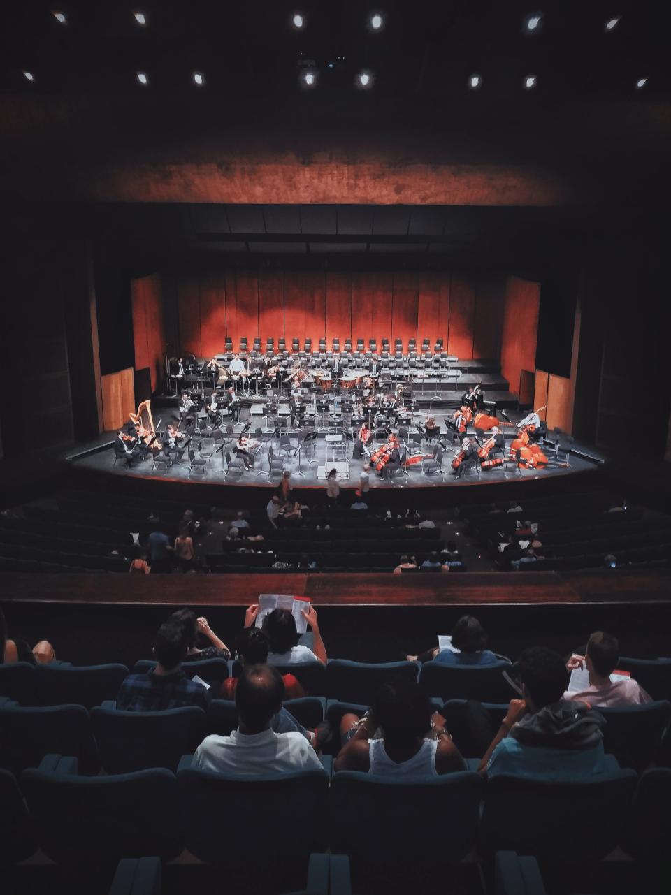 Empty classical music stage